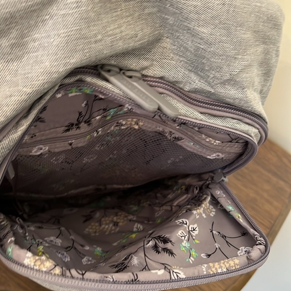 NEW Vera Bradley Lighten Up Sporty Backpack in Medium Heather Gray - Picture 14 of 16